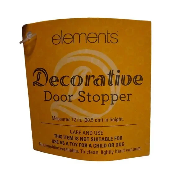 Elements Decorative Cat Door Stopper | NWT | Gray White Black - Picture 13 of 13